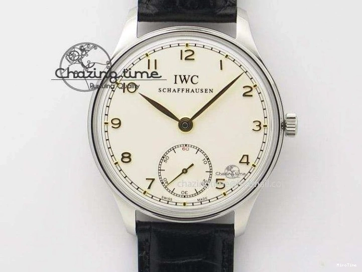 MIROTIME 0705 Portuguese IW3714 Diam ZF V2 1:1 Best Edition White Dial Blue Makers On Blue Leather Strap A79350 (Slim Movement) Stylish 7248